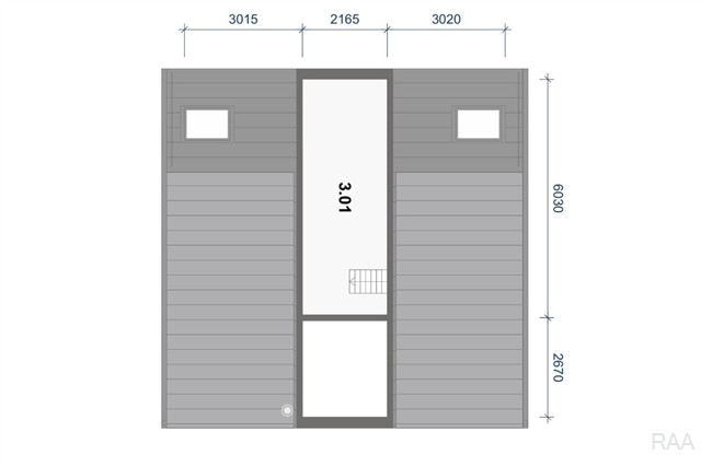 půdorys 3.NP (půdní prostor) [19/20]